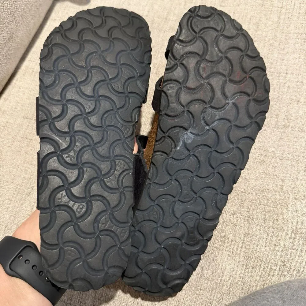 Birkenstock Papillio Black Strappy Cross Toe Loop Sandals Womens 36 US 5-5.5